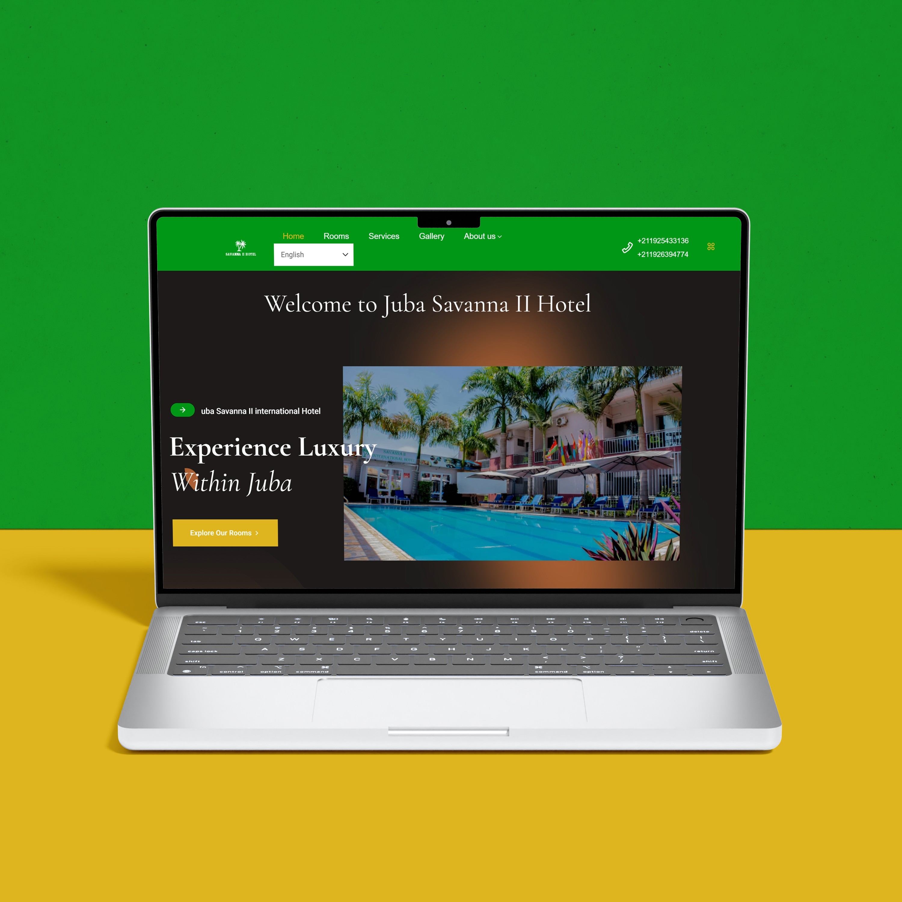 Juba Savanna 2 Hotel — Website Development