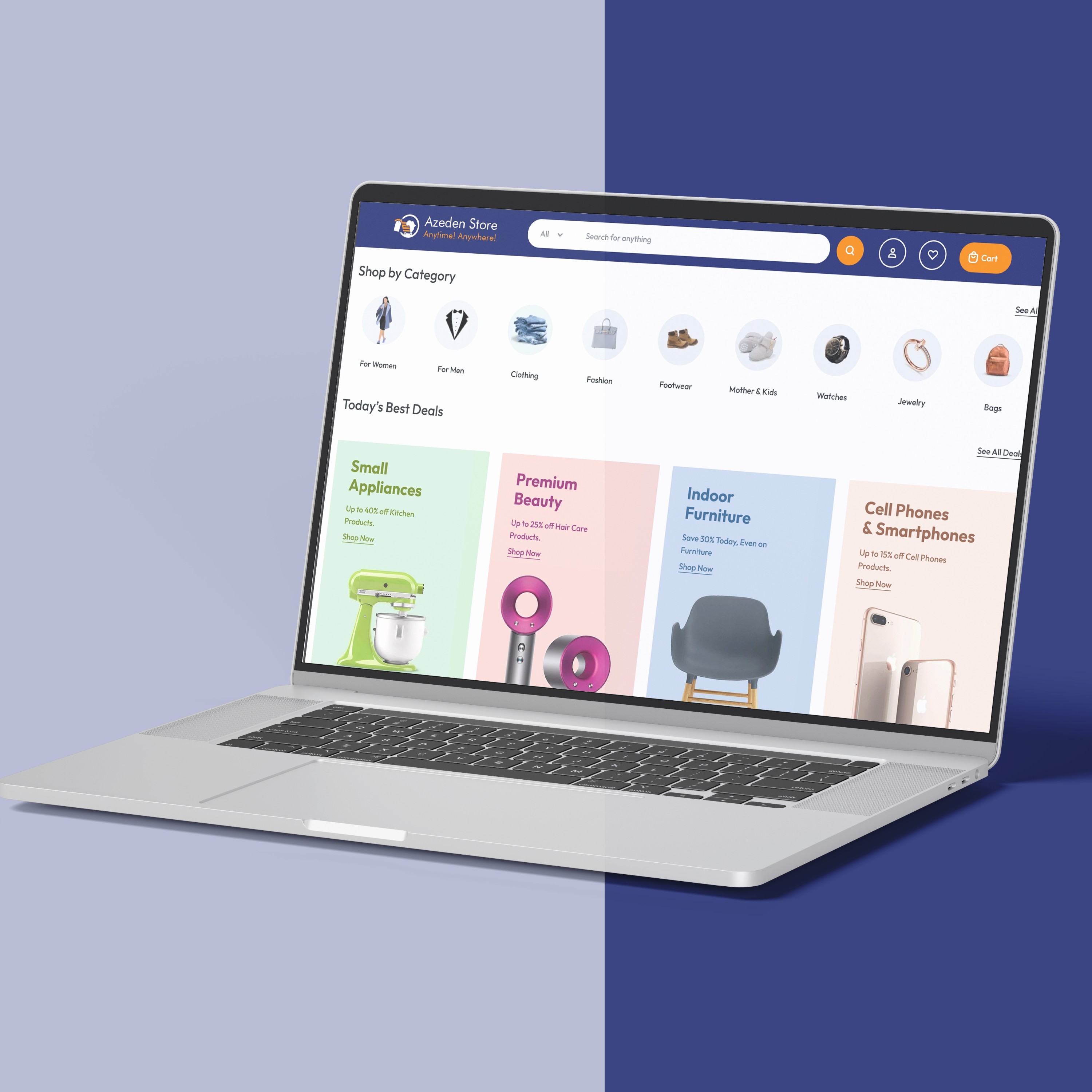 Azeden Store — E-Commerce Website Development